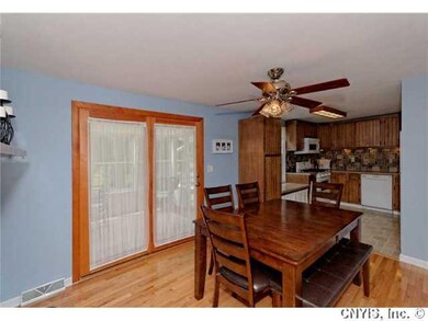 Dining Room. French doors lead to sun room from th