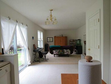 Family Room. view from kitchen