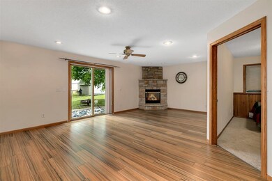 3rd Level Family Room with Gas Fireplace - Walk Ou