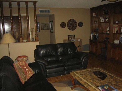 Large Living Room and Built in Book Case