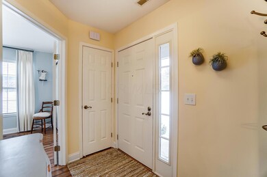 Entry w coat closet