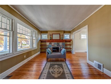 Spacious living room! Cozy up to the fireplace...