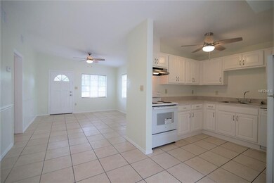 View from the dining room into the front living ro