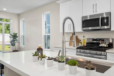 Kitchen detail. Island w/ Quartz countertops.