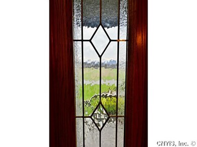 Exterior Front ** TWO LOVELY LEADED GLASS PANELS**