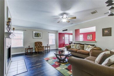 Plenty of gathering space in the living area and s