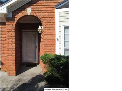 Covered front entrance.