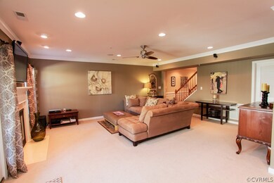 The rec room has plenty of light from all the rece