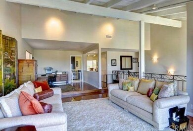 Living Room with nice open beam ceilings