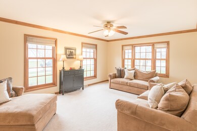 Just of the entrance is the living room!  Windows 