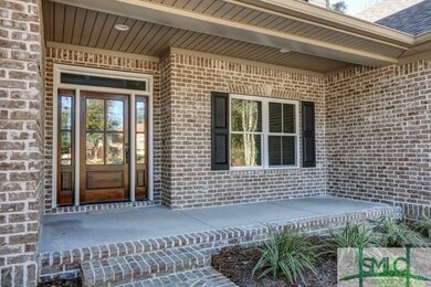 Beautiful Front Door ~ Covered Front Porch ~ Gutters