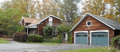 large two car garage.  Easy turn around driveway.