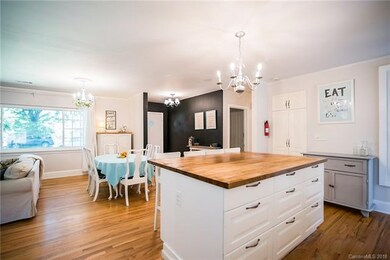 Just look at this LARGE butcher block island and p