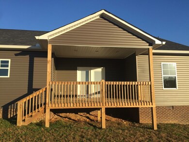 Large covered back porch