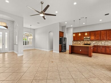 living room/kitchen area

