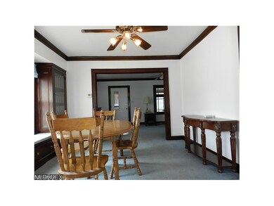 Spacious dining room.