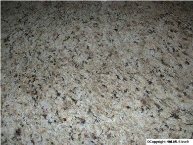 Granite counter tops in kitchen.