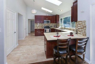 Remodeled gourmet kitchen with new cabs, Quartz co