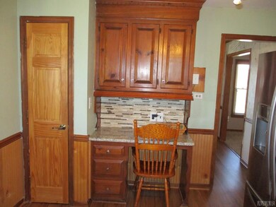 Desk area in kitchen