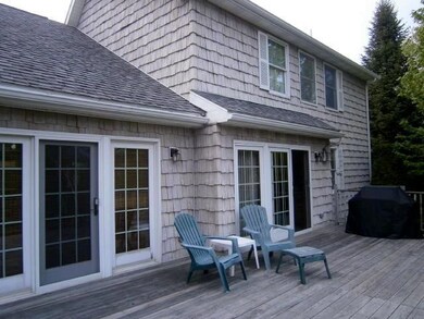 Deck off the back of the home