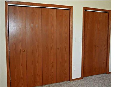 Master bedroom closets