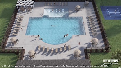 Bird's eye view of a pool