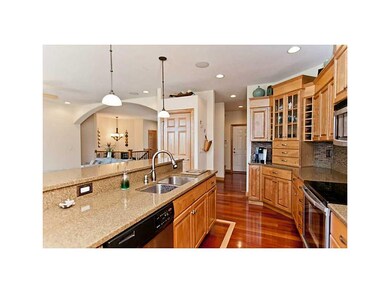 Kitchen. Custom Birch cabinetry