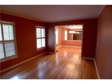 Living Room / Dining Room with Hardwood Floors and