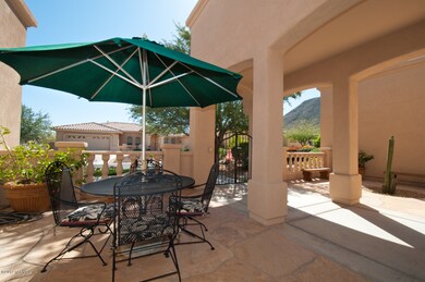 Front courtyard patio