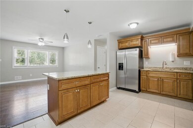 Kitchen view to living room