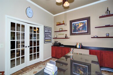 Beautiful glass doors give you a quiet place to wo