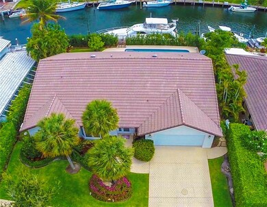 Drone picture of the wide deep water canal. Home l