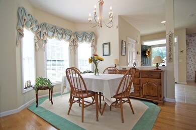 Plenty of space to entertain in the dining room of