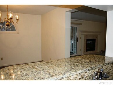 Kitchen Dining. Beautiful granite counter extends 