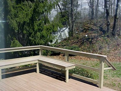 Patio/Deck. built-in seating on deck.