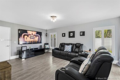 Large open Living Area with NEW Grey tile floors t