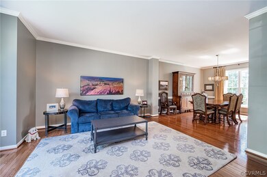 Formal living room that opens to the formal dining