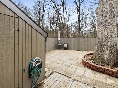 Stone patio, full fenced