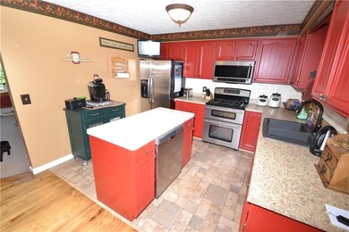 Kitchen with stainless appliances