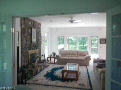 Family room view 2: French doors can separate room