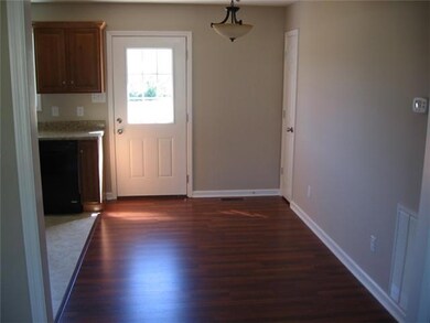 Dining Area with laminate flooring.