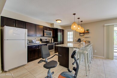 kitchen, exercycle