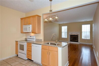 The open view to the family room.