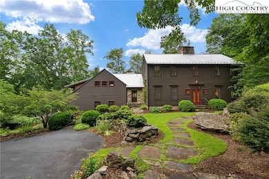 New-England saltbox style estate.