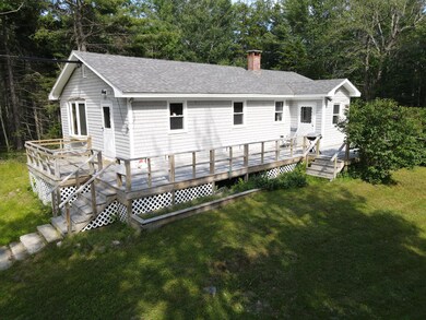 Deck around house
