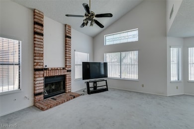 Unfurnished living room featuring carpet flooring,