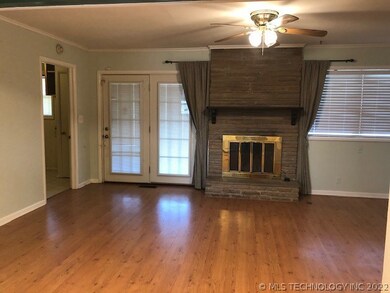 Fireplace.