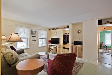 The living room separates the...