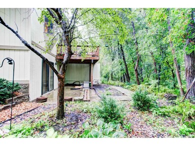 Backyard area with mature trees