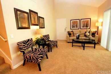 Living area with vaulted ceilings